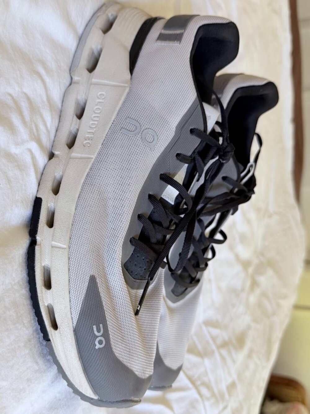 On Cloudnova Form 2 Pearl Black Grey Men's Running Shoes Sneakers - Picture 2 of 6
